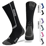 Thirty 48 Knee High Compression Socks, Medium - Black/Gray