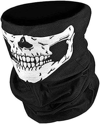 Skull Mask for Raves, Aosmart Skeleton Seamless X Ray Bandana Face Mask for Dust, Motorcycle Riding, Outdoors, Ski Mask, Rave Gear