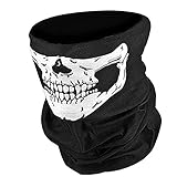 Skull Mask for Raves, Aosmart Skeleton Seamless X Ray Bandana Face Mask for Dust, Motorcycle Riding, Outdoors, Ski Mask, Rave Gear
