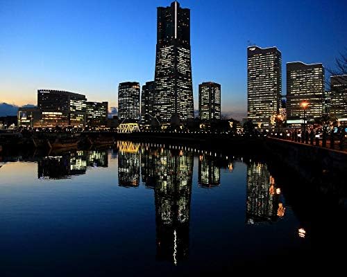 OKOUNOKO Jigsaw Puzzles For Adults 1000 Piece Yokohama City Wooden Assembling Decoration For The Home Toy Game Explore Creativity And Problem Solving