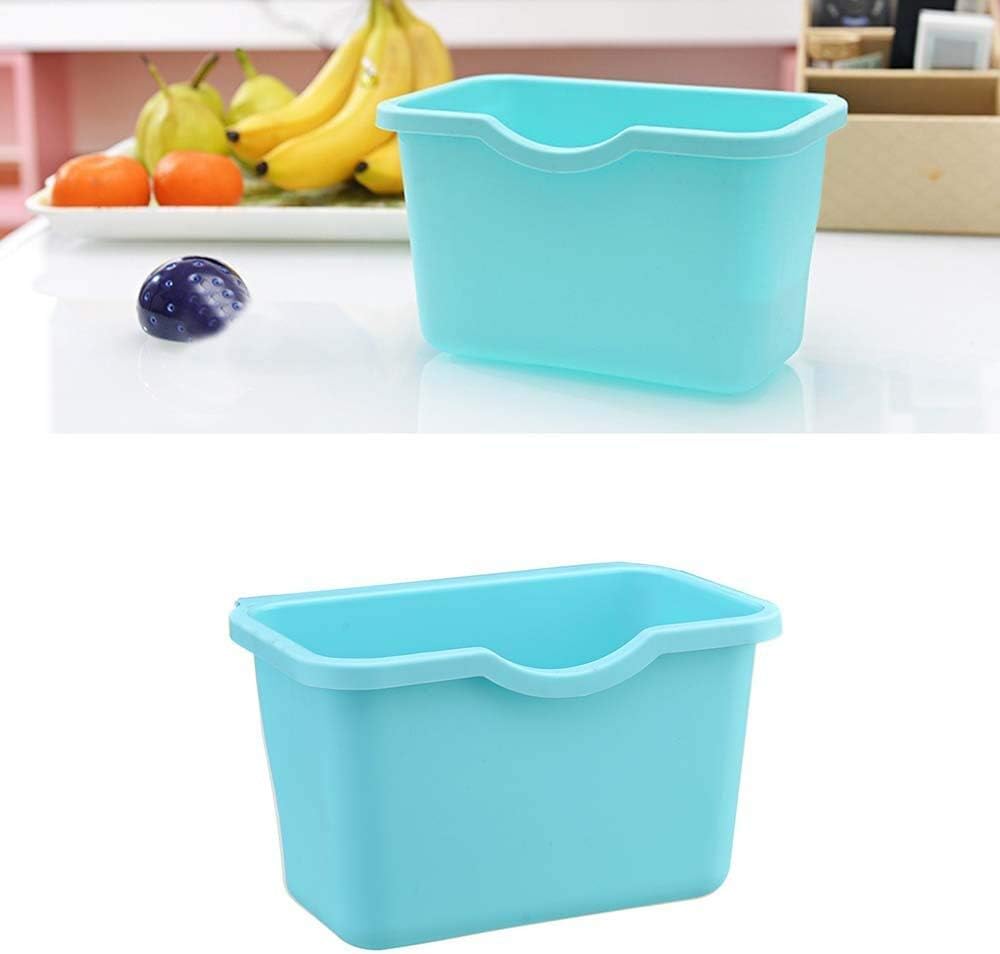 Jiyan Enterprise JN-STORE'S Plastic Hanging Cupboard Door Simple Rubbish Bin Scrap Storage Box Desktop Garbage Organizer (21X13.5X13.5 cm, Multicolour) -2 Pieces