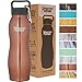Healthy Human Stainless Steel Curve Water Bottle | 100% BPA Free Thermos for Kids & Adults | Vacuum Insulated Water Bottles | Metal Bottles with Leak Proof Lid (21 oz/ 621 ML, Sunset Gold)