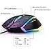 ROSEWILL Gaming Mouse with RGB LED Lighting, Wired USB Gaming Mice for Computer/ PC/ Laptop/ Mac Book with 4000 DPI Optical Gaming Sensor and Ergonomic Design with 6 Buttonsthumb 3