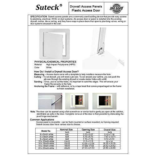 5 Suteck+Plastic+Access+Drywall+Ceiling