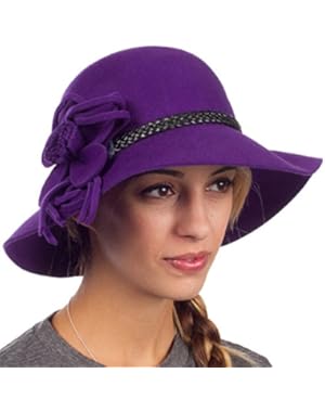 Gloria Vintage Style Wool Cloche Hat