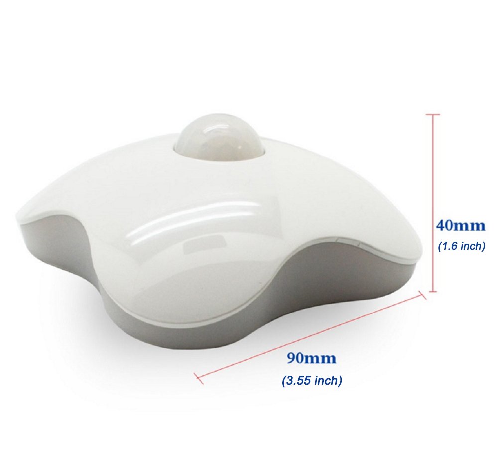 Darius LED Night Light Motion Sensor Light Human Body Induction Lamp USB Rechargeable for Hallway, Pathway, Corridor, House Entrance, Basement（Warm Color）