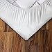 HOSPITOLOGY PRODUCTS Hypoallergenic Mattress Cover- Overstuffed - Deep Pocket - Goose Down Alternative Pillow Top Mattress Topper Queen - 60