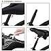 Gel Bike Seat Saddle, VICKMALL LED Taillight Leather Bike Seat with Dual Spring, Universal Bike Seat with 1 Seat Cover, 1 Phillips Screwdriver and 1 Mounting Wrench