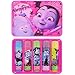 Townley Girl Vampirina Sparkly Lip Balm For Girls, 5 pack with Decorative Tin