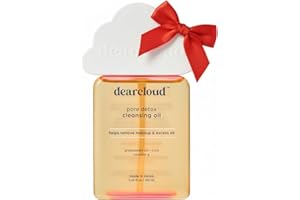 dearcloud Pore Detox Cleansing Oil – Korean Cleansing Oil Makeup Remover for Face with Cica and Vitamin E (5 fl oz)