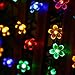 FULLBELL Fairy Lights Christmas Flower String Lights 100LED 8 Flash Modes Cherry Blossom Light Waterproof Outdoor Decoration for Camping, Garden Fence, Tree, Birthday, Wedding Party