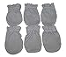 Grey - 6 Pairs Cotton Newborn Baby/infant No Scratch Mittens Gloves
