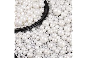 Edible White Pearl Sugar Sprinkles 130g - Sprinkles Mix Pearl Candy Baking Decorations for Cakes, Cupcakes, Cookies & Ice Cre