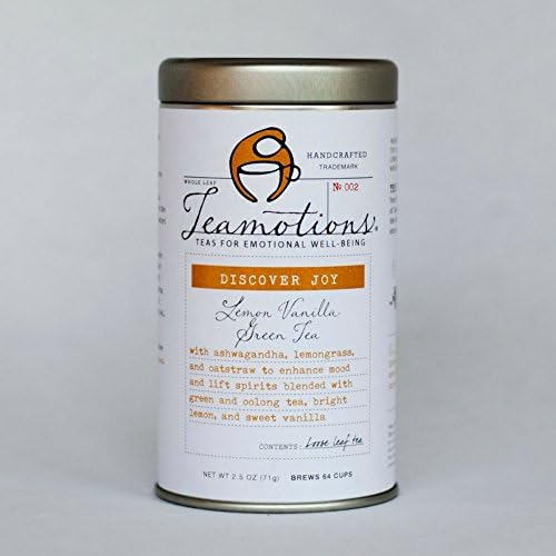 Discover Joy – Lemon Vanilla Green Tea by Teamotions Tea, 2.5oz Tin
