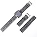 EZCO Compatible Fitbit Versa Bands, Woven Fabric Breathable Watch Strap Quick Release Replacement Wristband Accessories Compatible Fitbit Versa Smart Watch Women Man, Vintage Grey