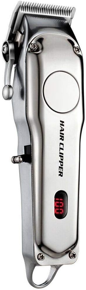 Shotbow Electric Hair Clippers, Mens Hair Clippers, Professional Hair Trimmer Barber Hair Cutting Machine All-in-one Hair Clipper with LCD Display Shaving Tool for Men (Silver)