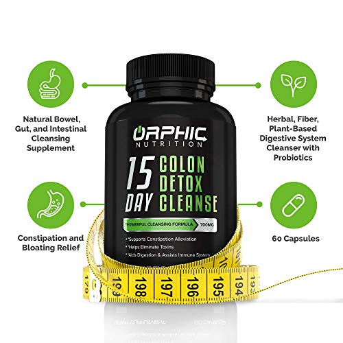 ORPHIC NUTRITION Colon Cleanser Detox FastActing Cleanse to Support