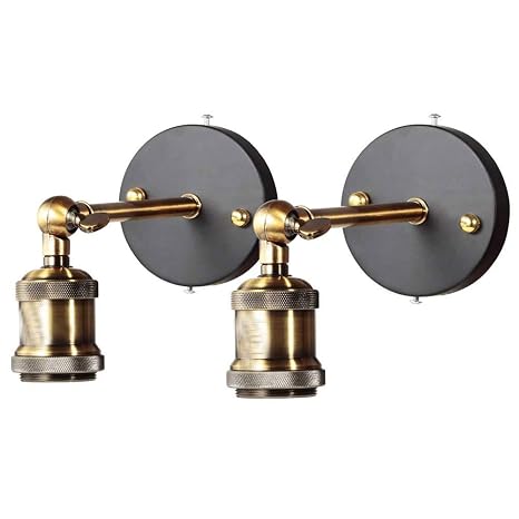 Wandlampe Vintage Innen Wandleuchte Mit Einstellbar Messing Kopf