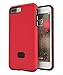 iPhone 8 Plus Case, iPhone 7 Plus Case, Slim Shock-Absorbing Modern Slim Non-Slip Grip Cell Phone Cases for Apple iPhone 8/7 Plus (Red)