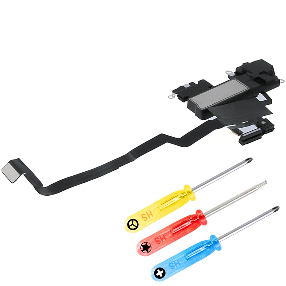 MMOBIEL Earpiece Speaker Compatible with iPhone X - 5.8 inch - 2017 - Earspeaker/Ear Piece Replacement - Incl. Proximity Sensor and Screwdrivers