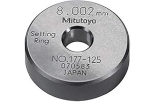 Mitutoyo 177-125 Setting Ring, 8mm Size, 10mm Width, 32mm Outside Diameter, Plus /-1.5Micrometer Accuracy