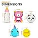 5 PCS Jumbo Squishies Value Pack – Super Cute Kawaii, Slow Rising, Animal Squishy Toys Set (Giant Bear, Panda, Whale, Chicken, Milk Bottle) Plus 3 Free Keychains. Fun for Kids, Teens & Adults.