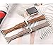 Secbolt Leather Bands Compatible with Apple Watch Band 38mm 40mm 41mm Iwatch SE Series 9 8 7 6 5 4 3 2 1 Slim Replacement Wristband Strap Stainless Steel Buckle, Caramel Chocolate