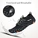 Mens Womens Water Shoes Quick Dry Barefoot for Swim Diving Surf Aqua Sports Pool Beach Walking Yoga Black 8