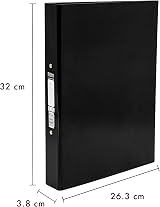 Pukka Pad Brights A4 Ringbinder Files 2 O-Ring 40mm Spine Black 10 Pack view 3