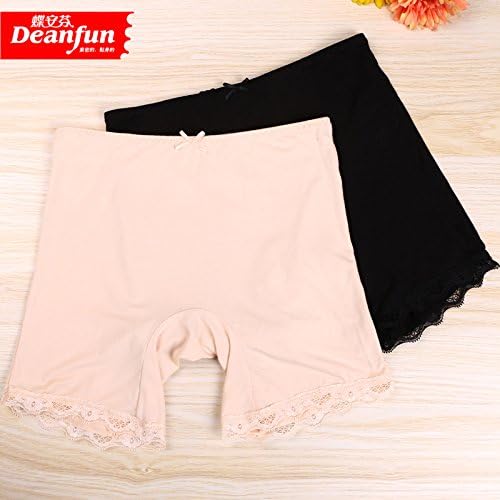 Underwear Underwear Bamboo Fiber Ladies Safety Trousers Super Soft Ssexy Waist Briefs,M,Skin color Black Greatlpk