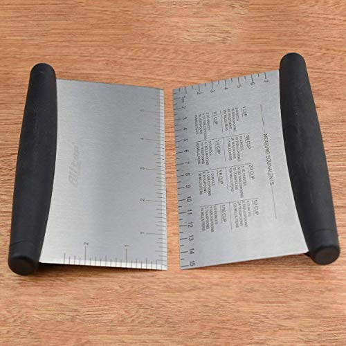 ALLTOP® Bench Scraper & Chopper,Stainless Steel Blade Knife,Pastry