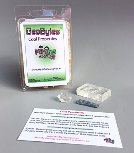 GeoBytes Cool Properties Mineral Kit for Kids and Collectors