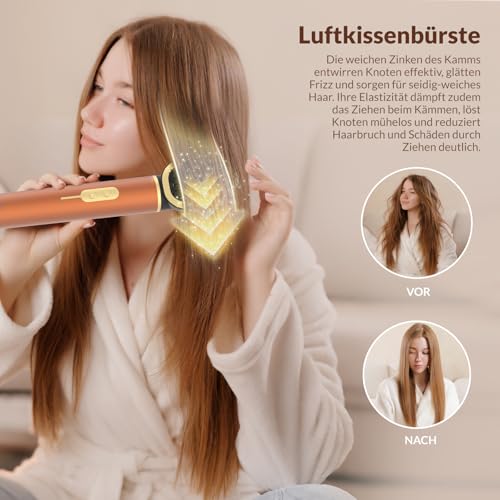 7-in-1 Hair Styler Set, Hair Styler - Airstyler, Car Wrap Curling Iron and Blow Dryer Brush Set, High Speed Ion Hair Dryer, Hair Styler for Quick Drying, for Styling, Volumising, Curling and