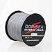 Dorisea Extreme Braid 100% Pe Grey Braided Fishing Line 109Yards-2187Yards 6-550Lb Test Fishing Wire Fishing String-Abrasion Resistant Incredible Superline