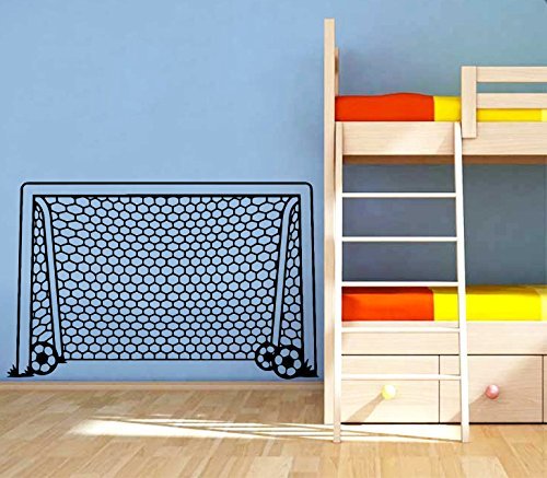 Wall Decals Goal Net Soccer Football Gate Sport Keeper Net Kids Children Nursery Boys Room Bathroom Vinyl Sticker Wall Decor Murals Wall Decal