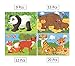 Vileafy Jungle Animal Series Jigsaw Puzzle Sets, 4-Pack 4 Complexities, Best for 3-5 Years Old Babies to Develop Dexterity and Problem Solving, Free Iron Box for Easy Storage, 6 1/2” X 4 1/2”.