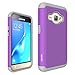 J1 2016 Case, Galaxy Amp 2 Case, Galaxy Express 3 Case, OEAGO [Shockproof] [Impact Protection] Hybrid Dual Layer Defender Protective Case Cover for Samsung Galaxy Amp 2 / J1 2016 / Express 3 - Violet