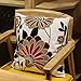 Home Decor Embroidered Cotton Throw Pillow Covers Decorative Cushion Covers 18 x 18 inch, Machine Washable Sofa Cushion Cover