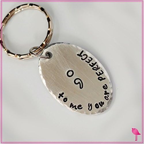 Unisex Hand Stamped SemiColon Keychain