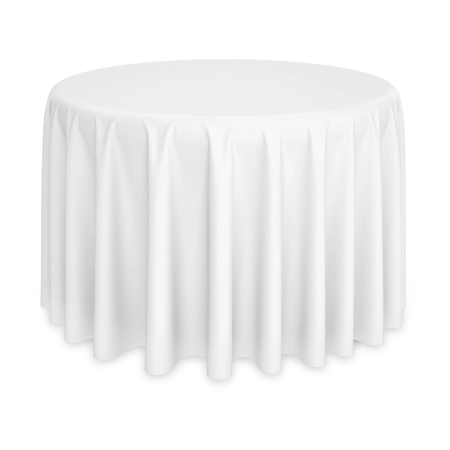 Best navy white table cloth 120 round