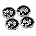 Vonluxsue Set of 4 Pieces BMW Wheel Center Caps Emblem, 68mm Carbon Fiber BMW Logo Rim Center Hub Caps for BMW All Models (Black)
