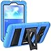 i-Blason Samsung Galaxy Tab 3 Lite 7.0 Case - Armorbox Dual Layer Hybrid Full-body Protective Cover with Kickstand and Impact Resistant Bumpers (Samsung Galaxy Tab 3 Lite 7.0, Black/Blue)