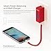 VOJO Portable Phone Charger 3350mah Magic Power Bank with Wall Outlet, ONEMINI External Battery Pack [Paris Special] (Red)