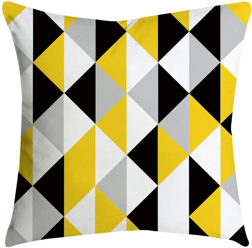 iuchoice ???? ???? Pineapple Leaf Yellow Pillow Case Sofa Car Waist Throw Cushion Cover Home Decor (K)