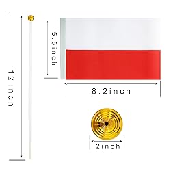 ZXvZYT Poland Flag Polish Desk Flag Small Mini