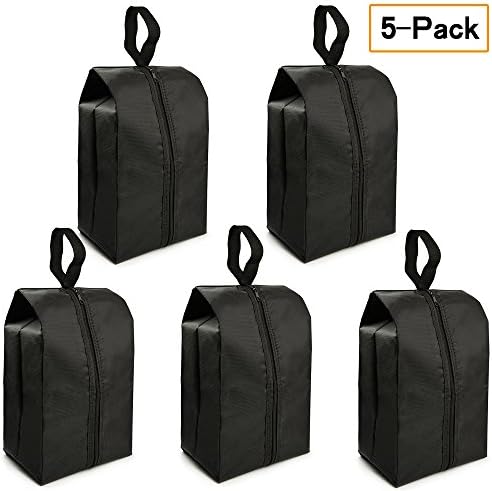 Travel Shoe Bags Set of 5 14.8”x7” Portable Shoe Tote Bags with Multi-purpose Travel Accessories for Men and Women by FLYEGO