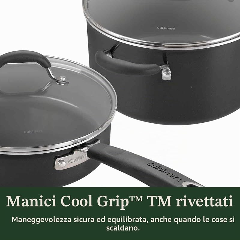 ® Set di pentole antiaderenti Ceramica XT | Set da 11 pezzi di pentole e padelle | Rivestimento ceramico antiaderente rinforzato al titanio | Per tutti i piani cottura, inclusa l’induzione
