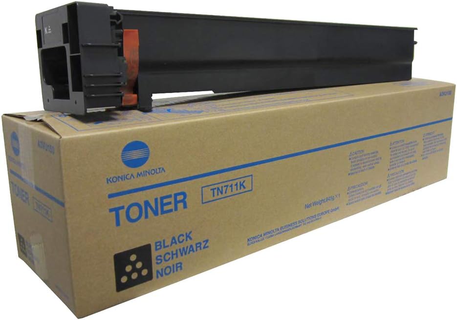 MINOLTA QMS TN711K Original Toner for Konica Bizhub "C654" Black, one_size