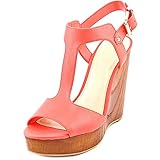 Vince Camuto Women's Mathis Leather Open Toe Wedge Sandal