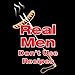 Attitude Aprons Fully Adjustable Real Men Don't Use Recipes Apron, Black, One Size Fits Most